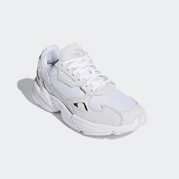 Adidas Falcon Women’s Triple White Multi Sz - Picture 4 of 8